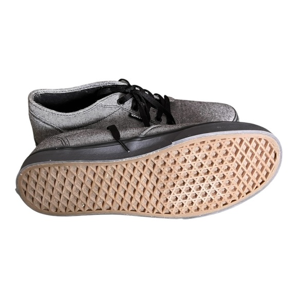 Vans Gray Canvas Low-Top Sneakers Men’s Size 10 - Picture 3 of 8